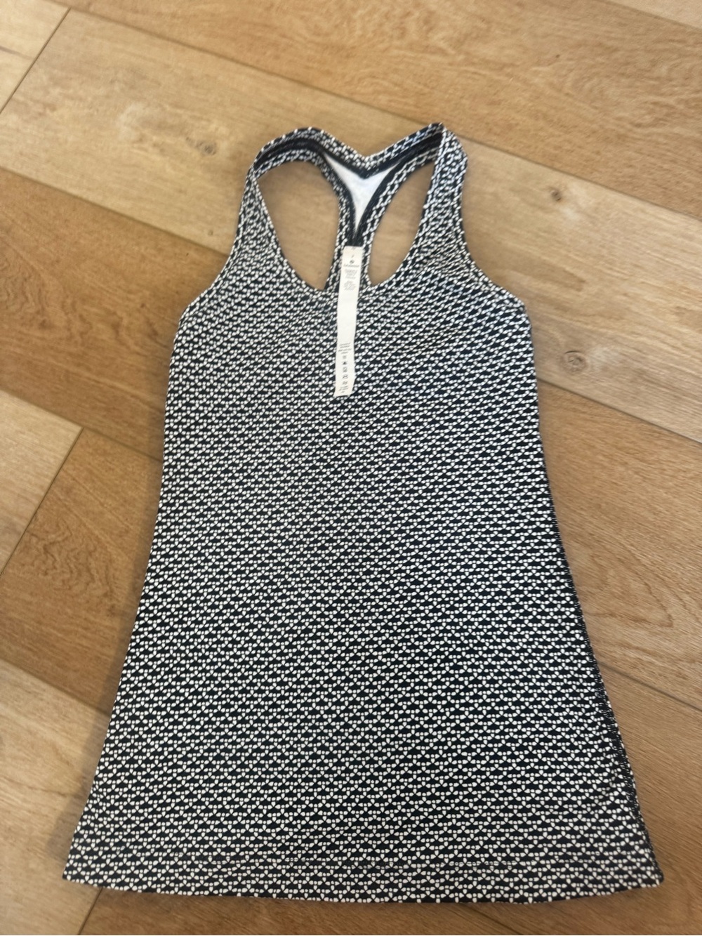 Lululemon Cool Racerback Tank II Nulu Monochromatic Black